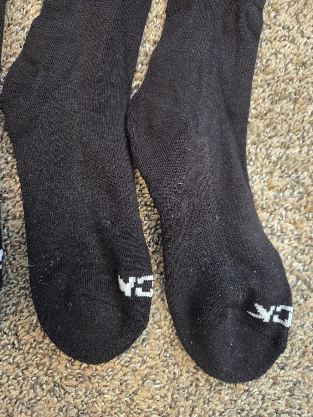 Women's DSG SOCCER Sz Medium Black Knee-High Athletic Socks - 2 Pairs:1 New1 Euc